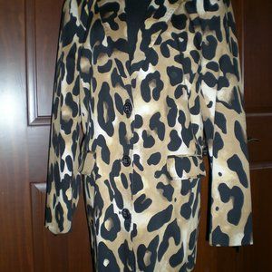 NWOT PETER NYGARD ANIMAL PRING BLAZER SIZE L (14)